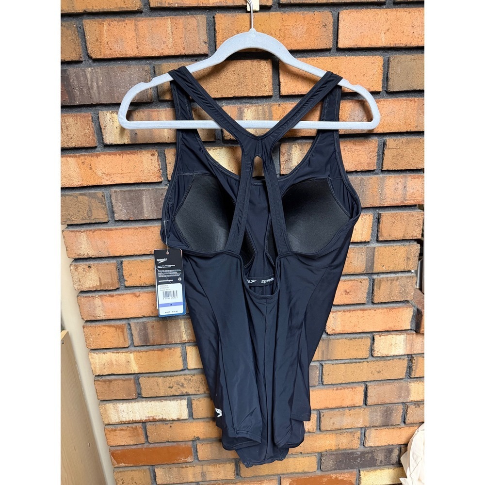 Speedo Women's Black One Piece Swimsuit - Picture 2 of 5